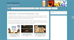 Desktop Screenshot of drinkinmoderation.org